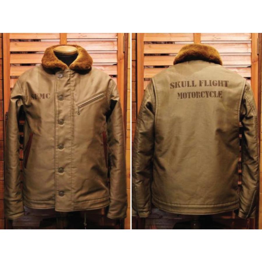 スカルフライト N-1 ステンシル アウター ジャケット SKULL FLIGHT