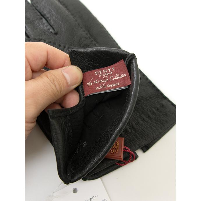 DENTS（デンツ） ペッカリーグローブ/革手袋/アンライニング ブラック