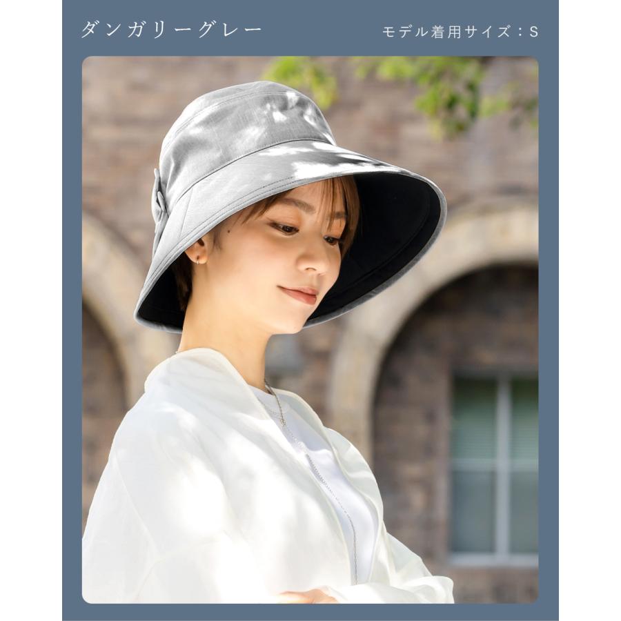 ロサブラン ハット レディース uv 帽子 100%完全遮光 おしゃれ リボン