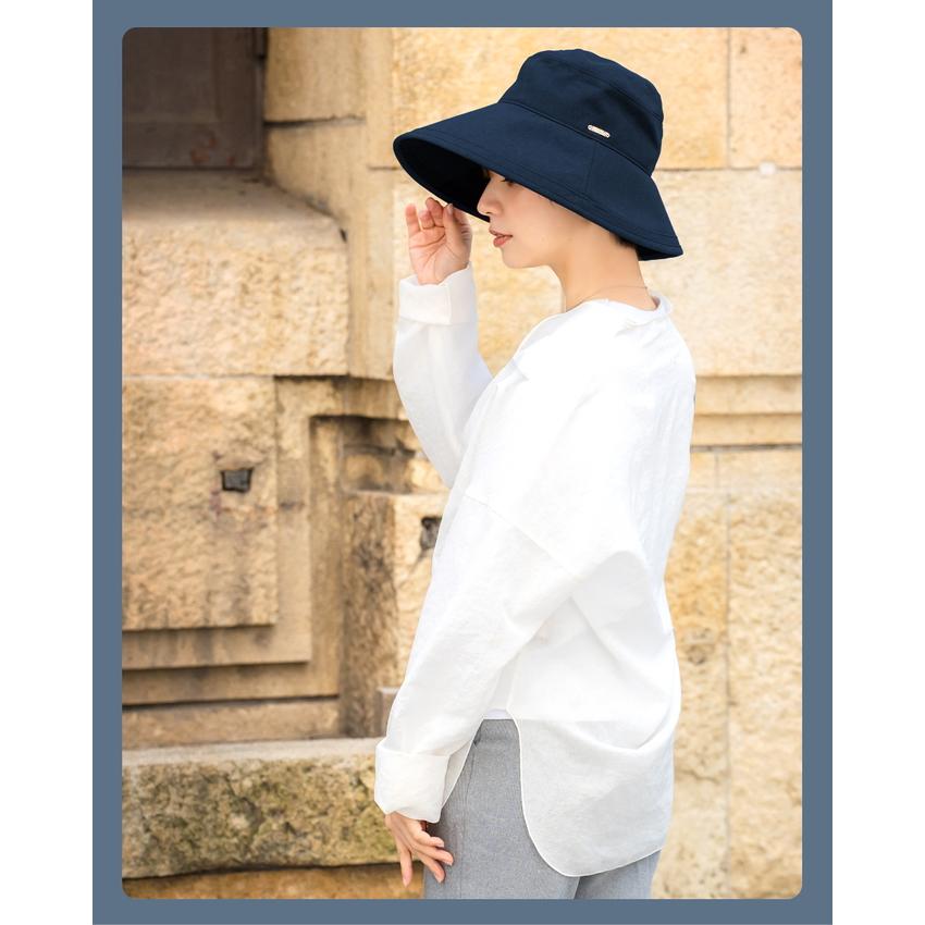 ロサブラン ハット レディース uv 100％完全遮光 プレーン（つば裏遮光
