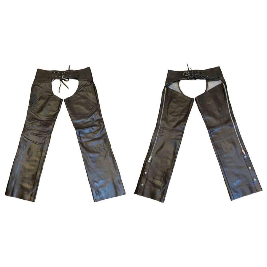 本革 チャップス アメリカンバイカー ハーレー ダビットソン用 茶色