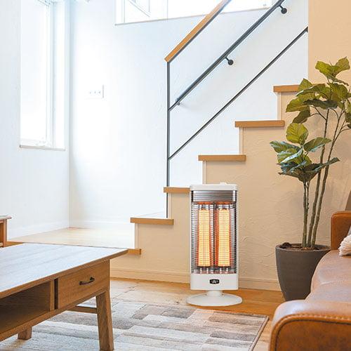 アラジン 電気ストーブ 遠赤グラファイトヒーター ホワイト AEH-G1000A