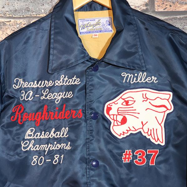 WHITESVILLE WHITESVILL NYLON COACH JACKET ROUGH RIDERS NAVY
