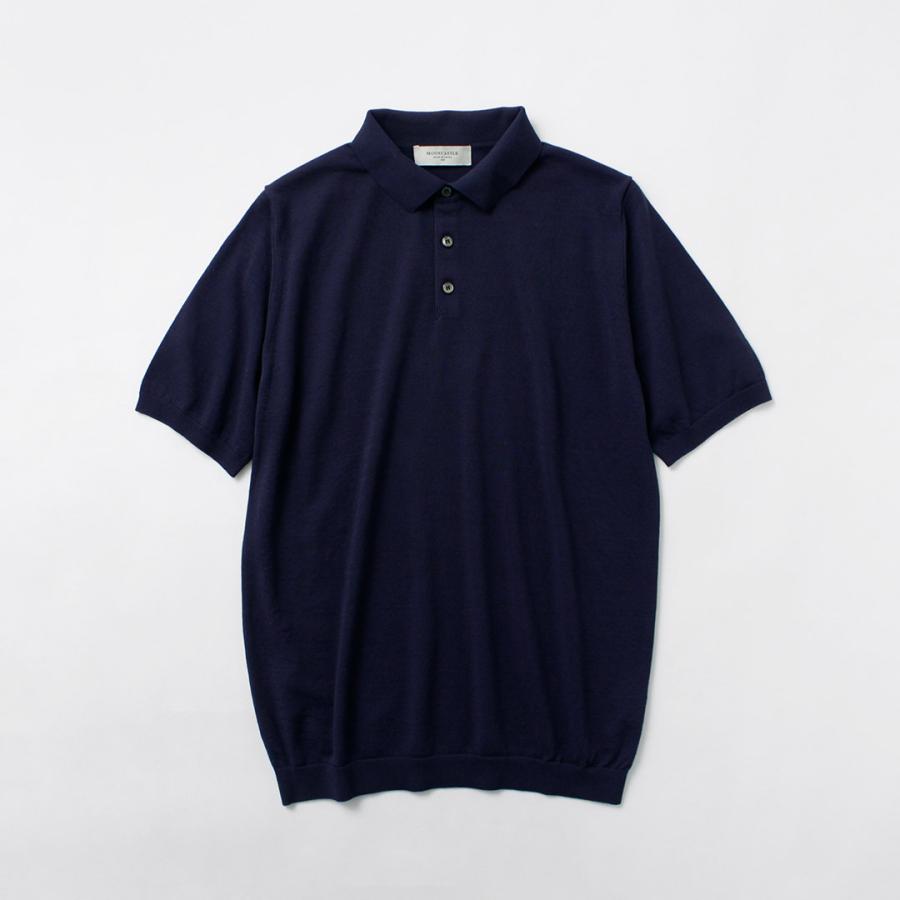 MOONCASTLE（ムーンキャッスル） アイスコットン ニットポロシャツ