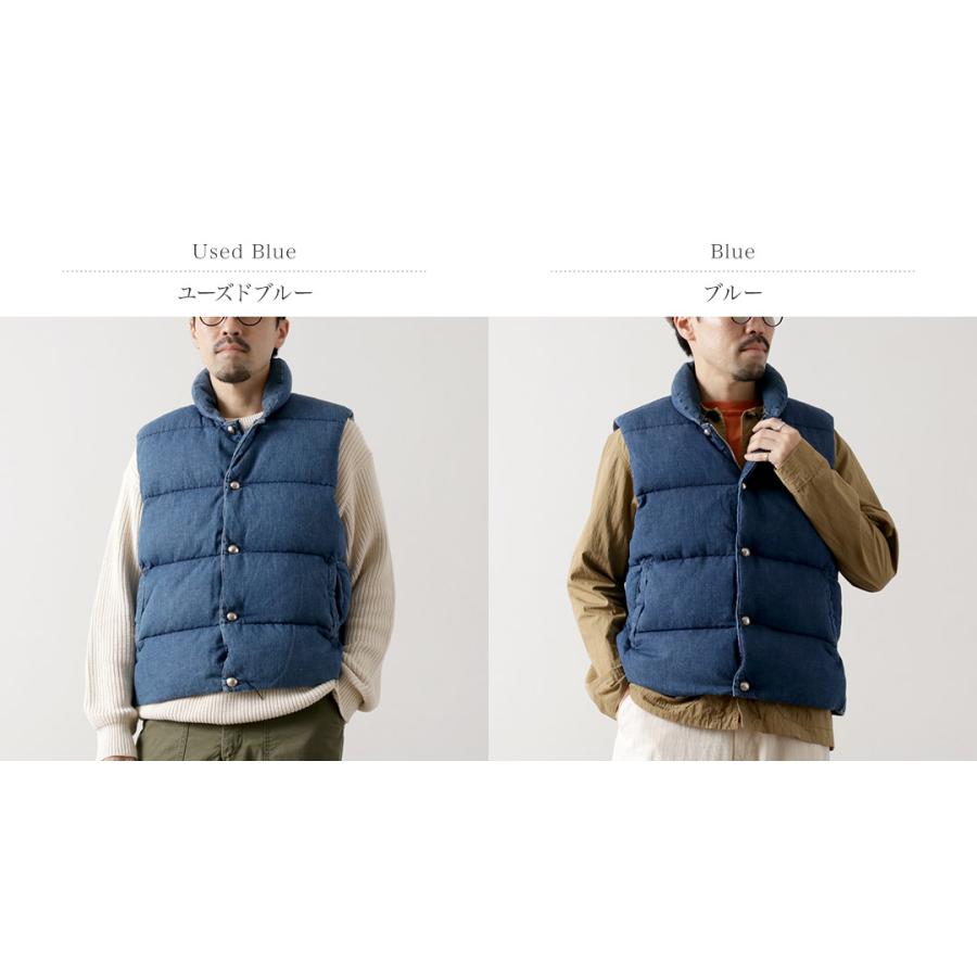 REMI RELIEF（レミ レリーフ） ナチュラル加工デニムダウンベスト