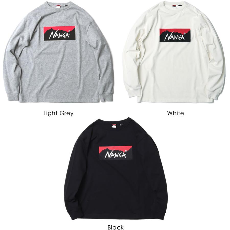 NANGA（ナンガ） ECO HYBRID BOX LOGO L/S TEE ボックスロゴ 長袖T