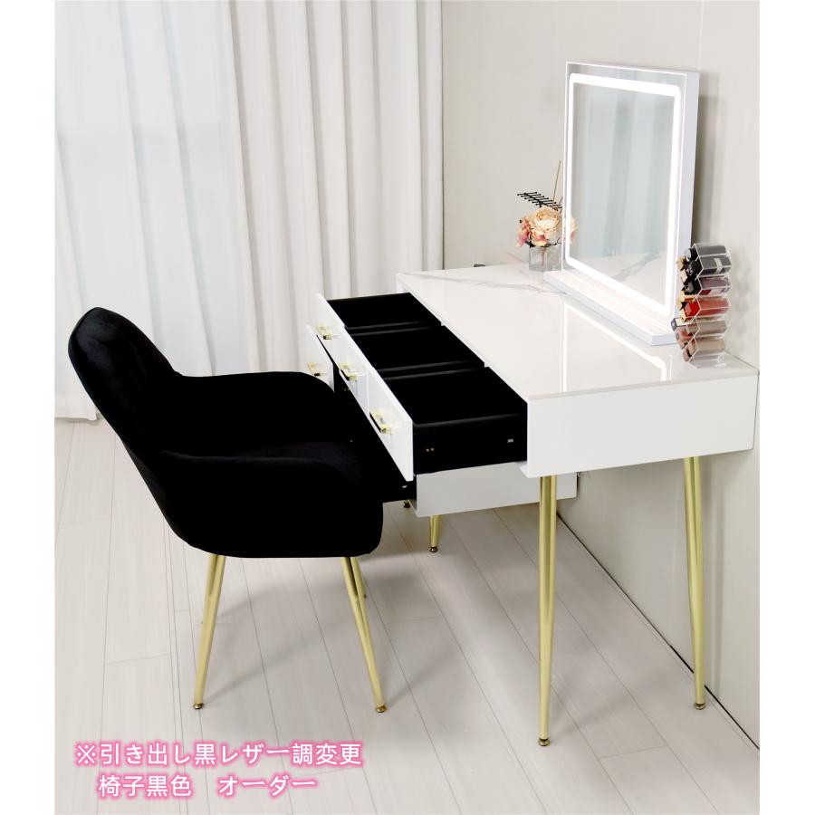 F＆I ドレッサー コンパクト テーブル オシャレ 白 化粧台 幅80cm 北欧