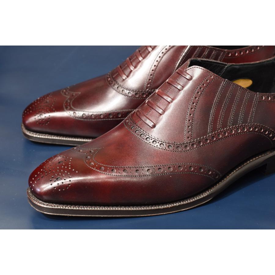 RAYMAR】RR チゼルトゥ フルブローグ レイジーマン バーガンディ ZONTA