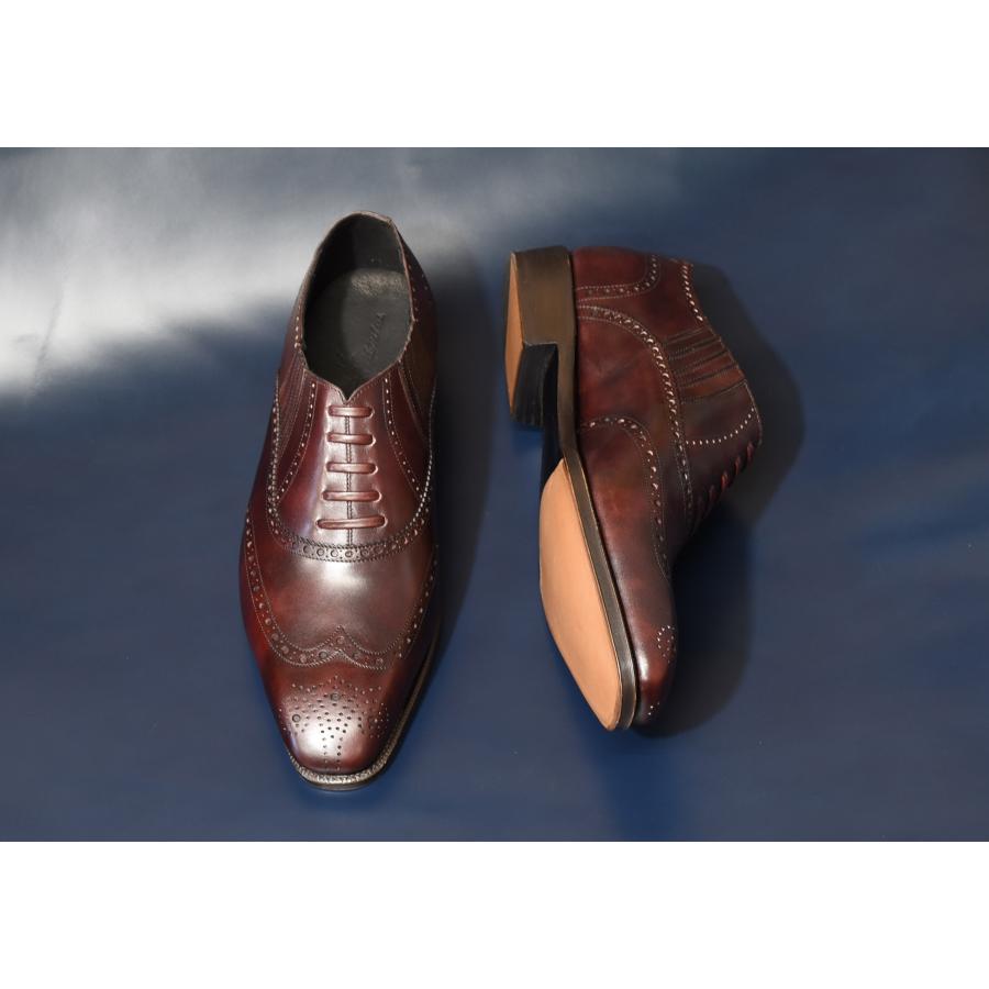 RAYMAR】RR チゼルトゥ フルブローグ レイジーマン バーガンディ ZONTA