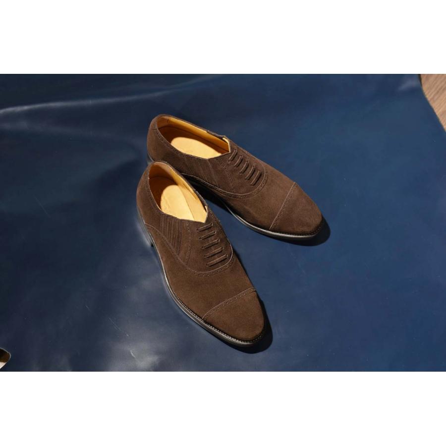 RAYMAR】Steve ダークブラウン スエード レイジーマン / Vibramソール