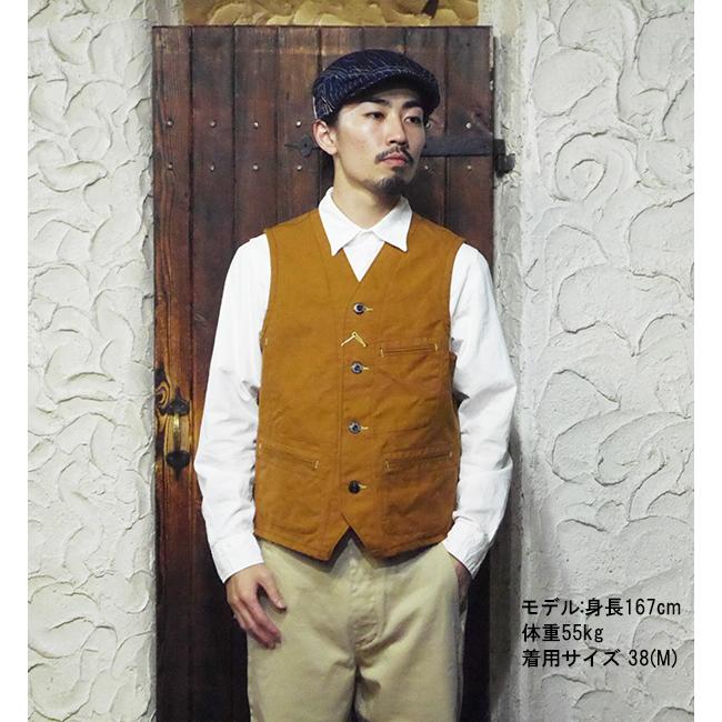 SUGAR CANE シュガーケーン ワークベスト SC14375 ブラウンダック 13oz