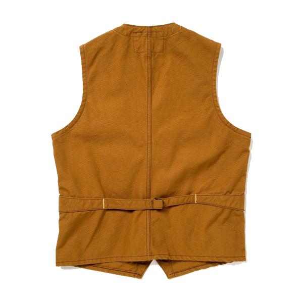 SUGAR CANE シュガーケーン ワークベスト SC14375 ブラウンダック 13oz