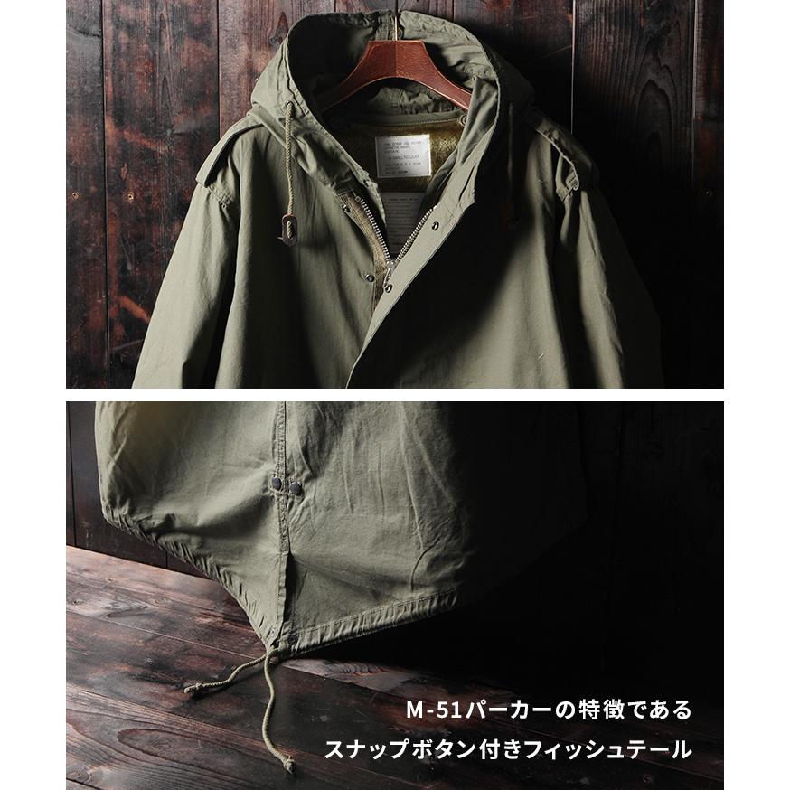 HOUSTON（ヒューストン） モッズコート メンズ M-51 パーカ ミリタリー