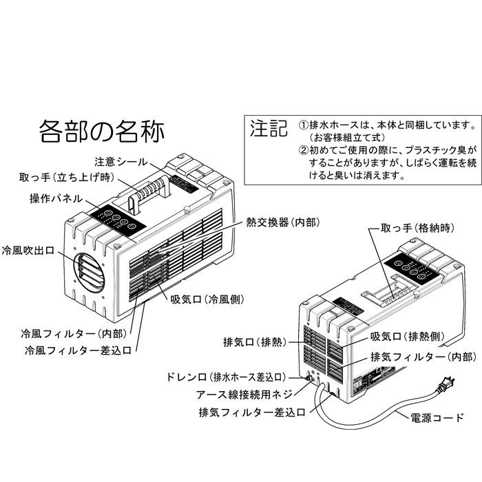 スイデン（Suiden） SS-1SAG-1 超小型スポットエアコン ハンディ
