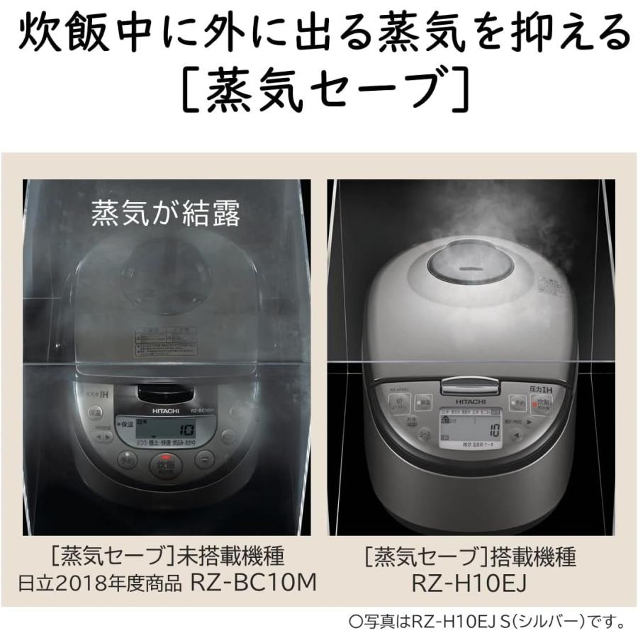 日立（HITACHI） RZ-H10EJ-R 炊飯器 5.5合 圧力IH 蒸気セーブ