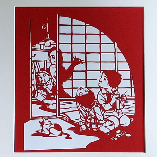 色紙（切り絵）【影絵】 : 洛齊コレクション - 通販 - Yahoo!ショッピング
