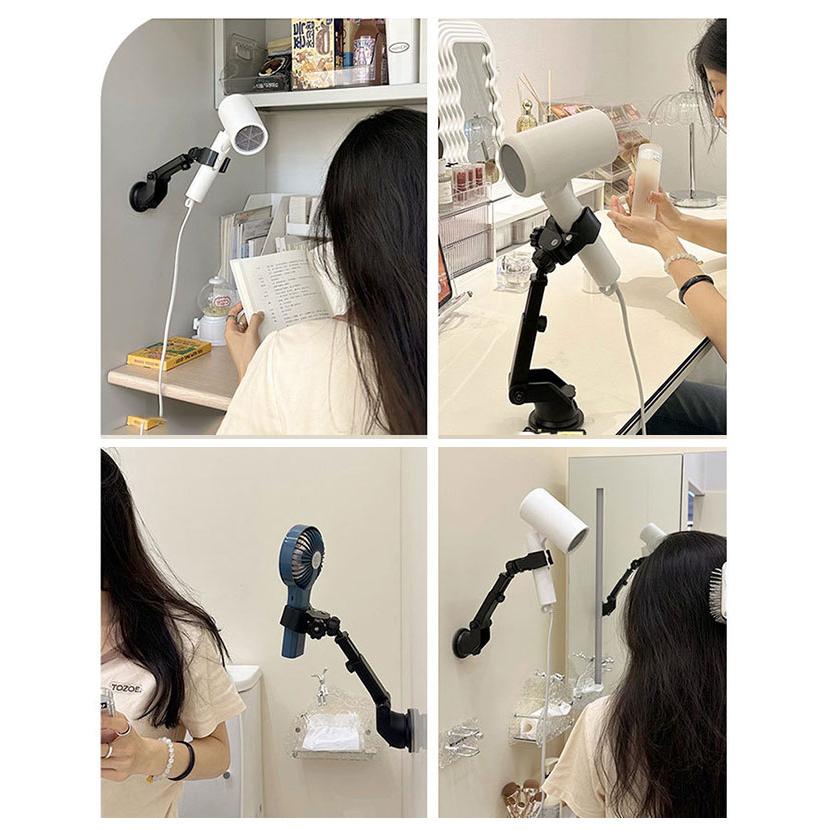 ドライヤーアーム ドライヤークリップ 吸盤式ドライヤー 吸盤固定