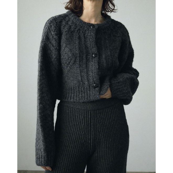 anuke（アンヌーク） Cable Knit Cardigan 24秋冬 62420508 即日発送