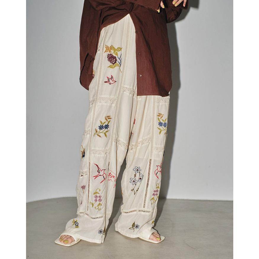 TODAYFUL トゥデイフル ボトムス Embroidery Patchwork Trousers エン