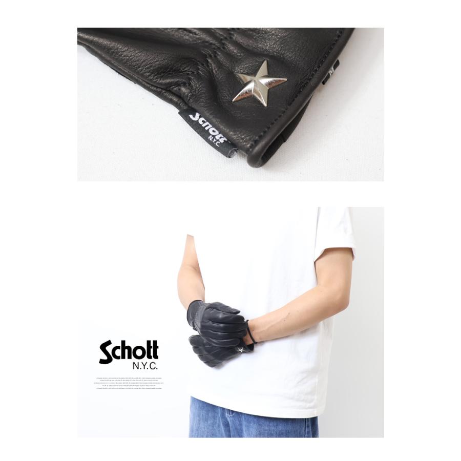 Schott N.Y.C（ショット） Schott ワンスターグローブ 革手袋 レザー