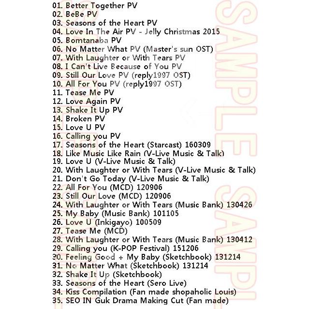 ソ・イングク 【 PV＆TV LIVE COLLECTION】 ☆ SeoInGuk ソイングク