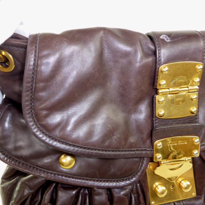 miu miu（ミュウミュウ） マテラッセ 2wayハンド ショルダー バッグ