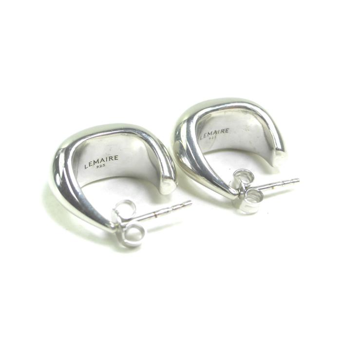 LEMAIRE（ルメール） CURVED MINI DROP ピアス シルバー 両耳用 AC278