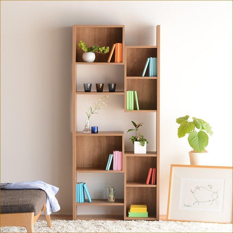 ハイタイプ 収納家具 フリーラック 選べる2色 リビング収納 飾り棚