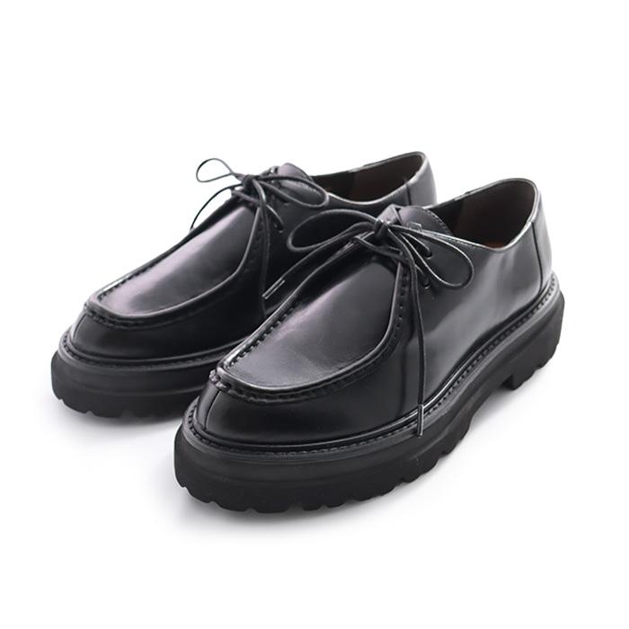 APOM（アポム） トラックソールチロリアンシューズ 40 ブラック 革 靴