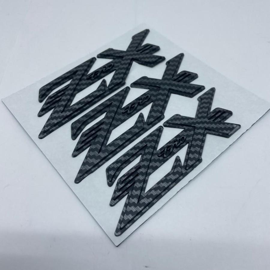 新品 ライブDIO AF34 AF35 ZX エンブレム 3枚/1SET カーボン 風
