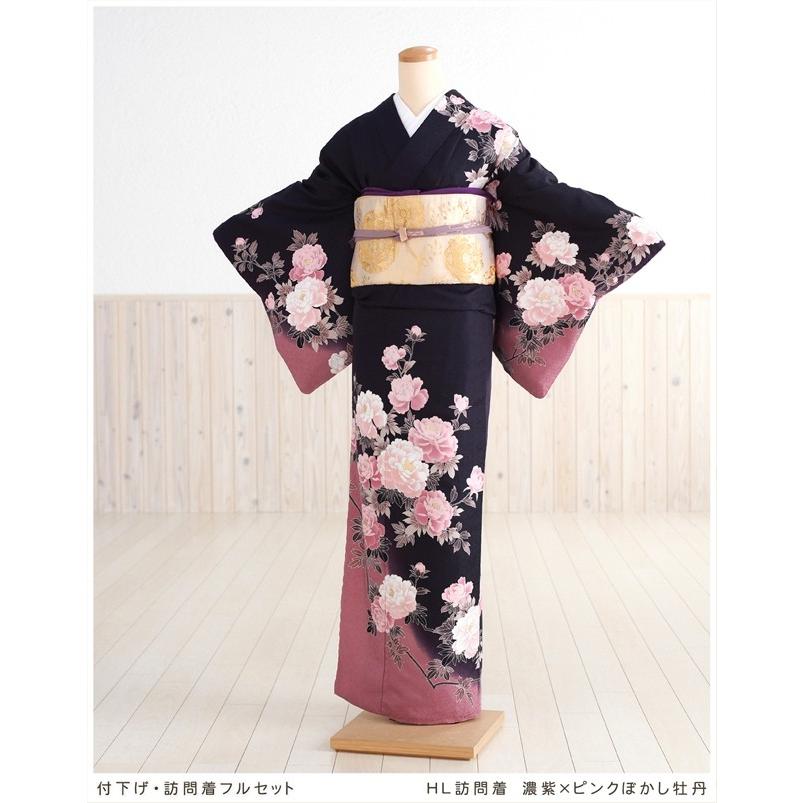 H.L（アッシュ・エル） 訪問着レンタル 七五三 卒業式 母 着物 hw1013