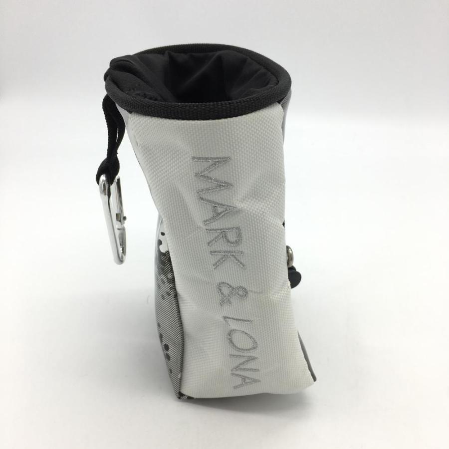 美品】MARK＆LONA マークアンドロナ ボールケース ポーチ シルバー×黒