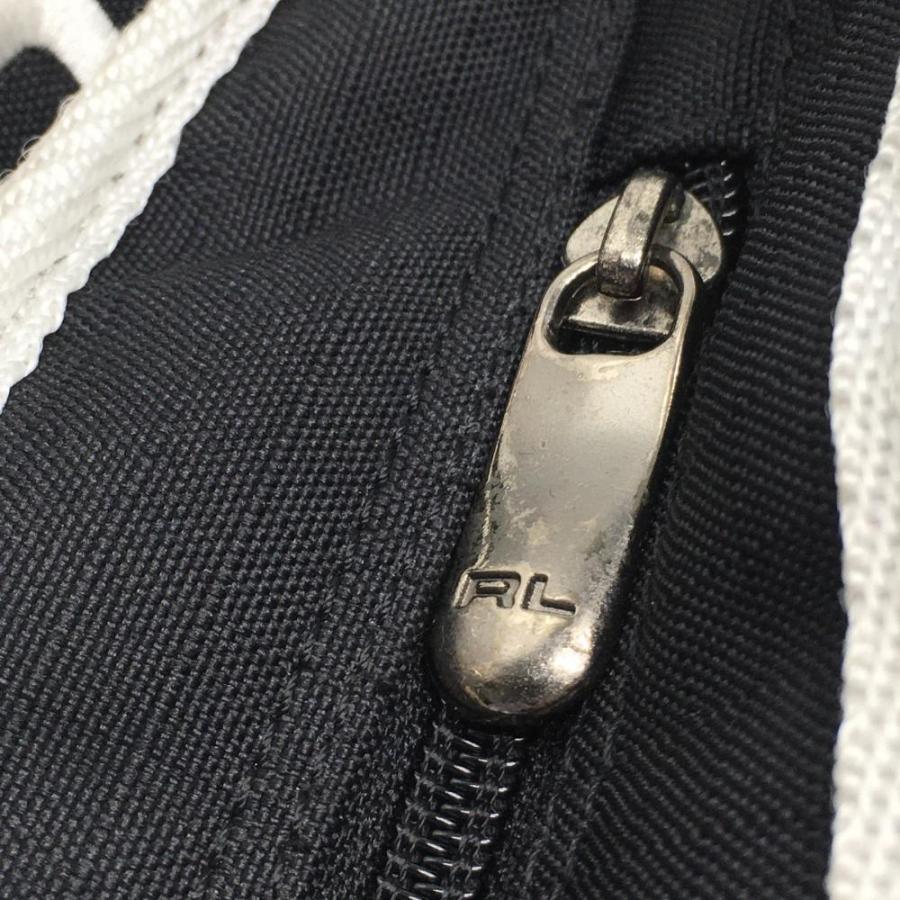 ポロゴルフ ラルフローレン クラブケース 黒×白 ゴロ刺しゅうゴルフ