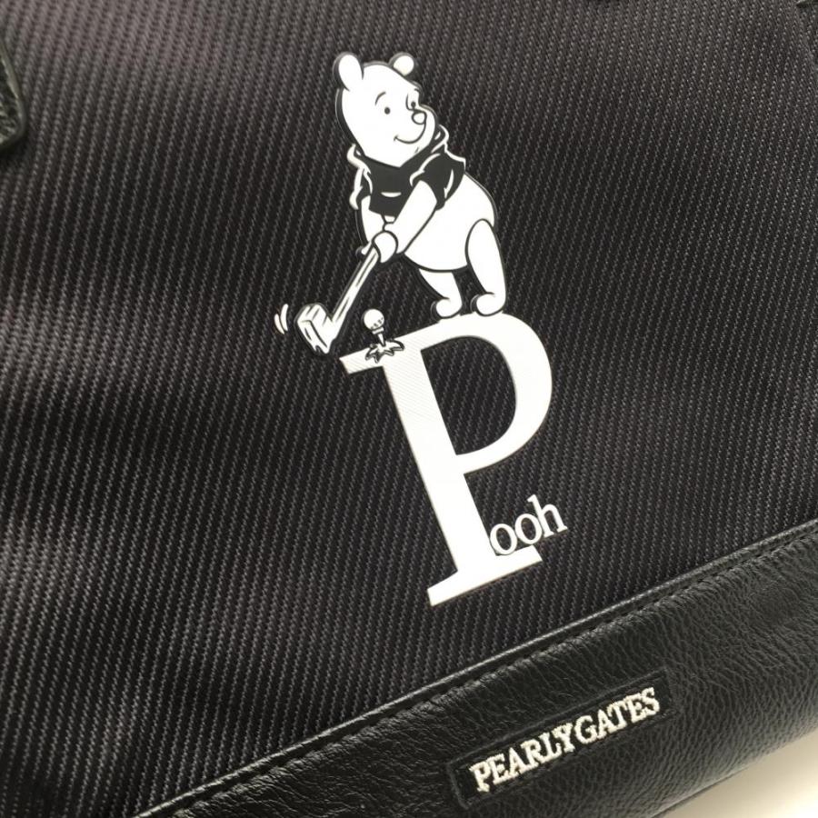 超美品】パーリーゲイツ×ディズニー カートバッグ 黒×白 プーさん