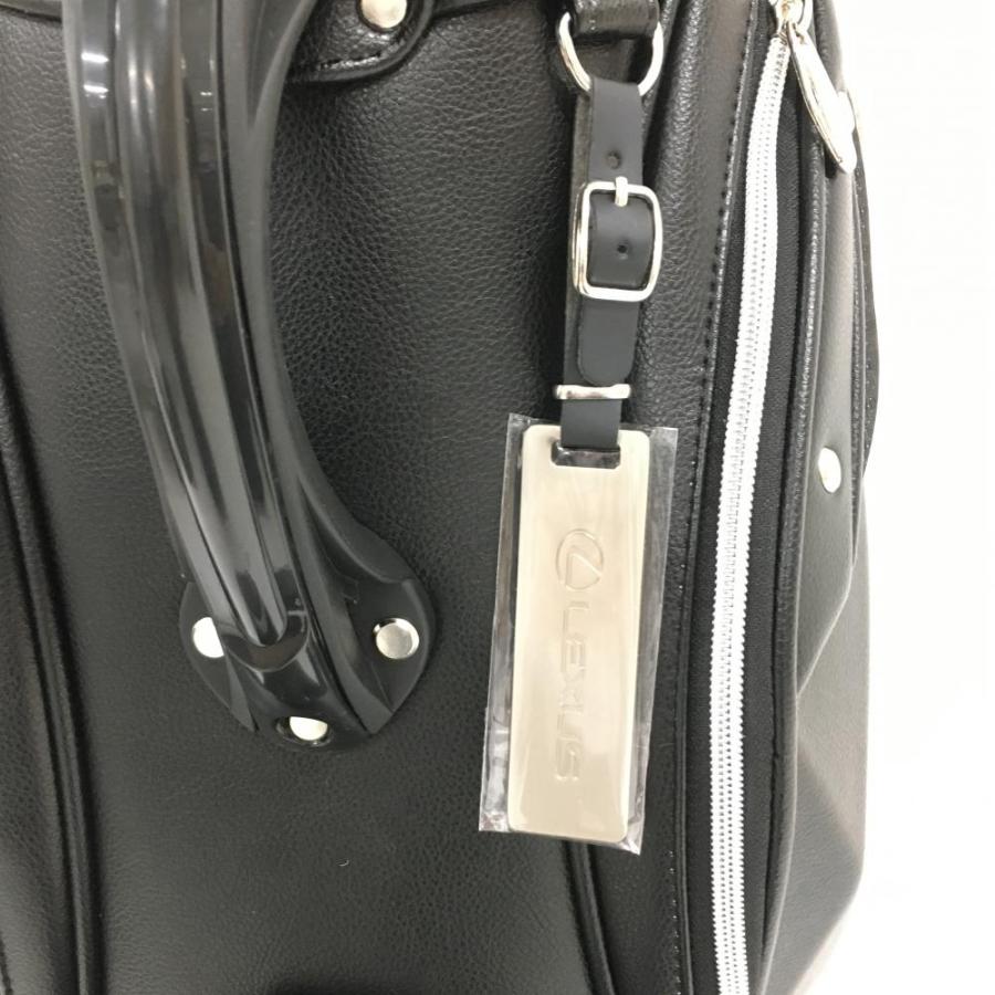 レクサス キャディバッグ 黒×シルバー 一部柄 9型ゴルフ LEXUS（未使用