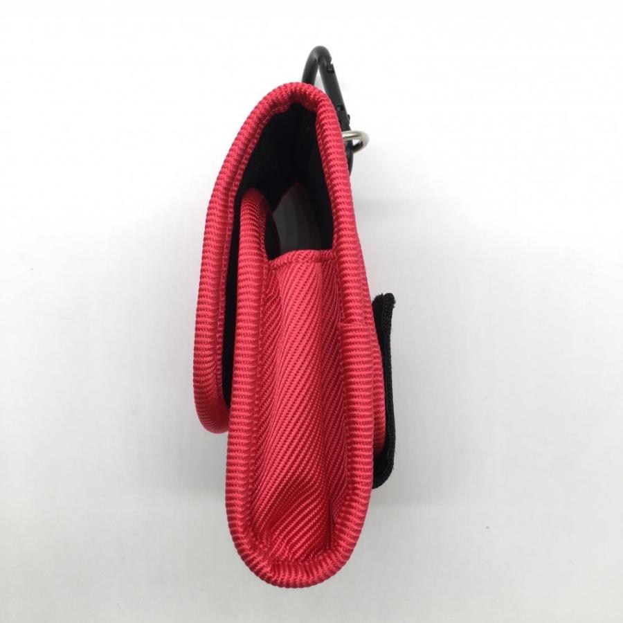 超美品】パーリーゲイツ スコープケース ピンクレッド ポーチ カラビナ