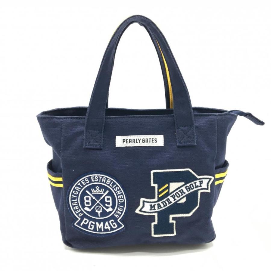 PEARLY GATES（パーリーゲイツ） カートバッグ ネイビー 内外ポケット