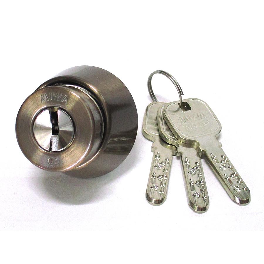 JN LA,DA取替用シリンダーブロンズ色（MCY-182) MIWA ミワ 美和☆ LA