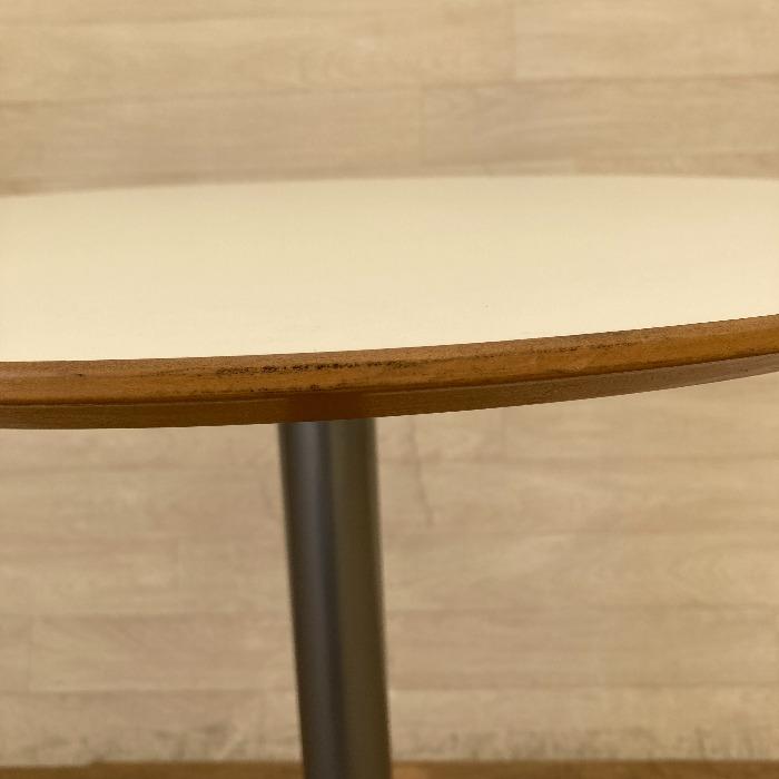 中古 イケア IKEA 丸テーブル BILLSTA ビルスタ ホワイト 円形 丸 丸型