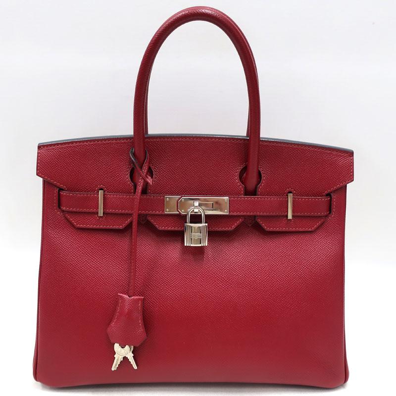 Birkin 【美品】HERMES／エルメス バーキン30 ヴォーエプソン ルージュ