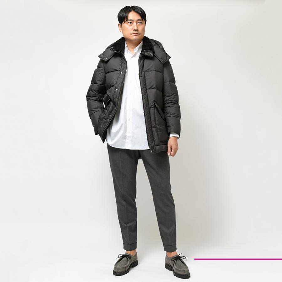 EMMETI エンメティ BORDEAUX ナイロン×ナッパレザー×ムートン