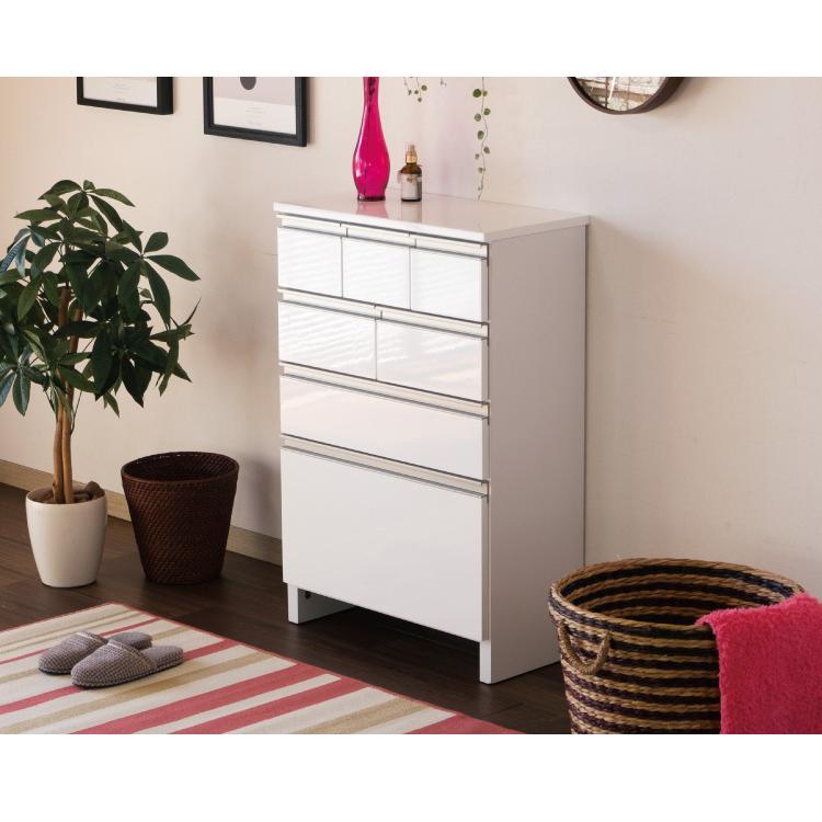 一生紀 サニタリーチェスト 完成品 4段 幅60 奥行30 高さ90 LILIA