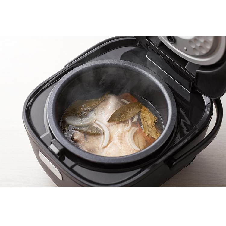 タイガー マイコンジャー炊飯器 3合 JBS-B055KL メタルブラック