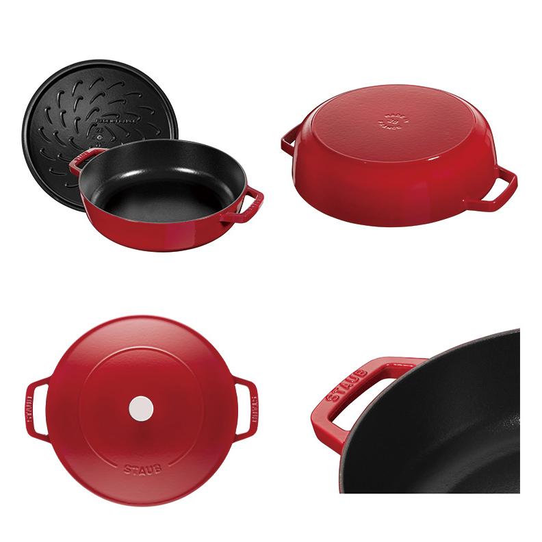 公式販売店 STAUB ブレイザー ソテーパン 28cm 生涯保証 ストウブ