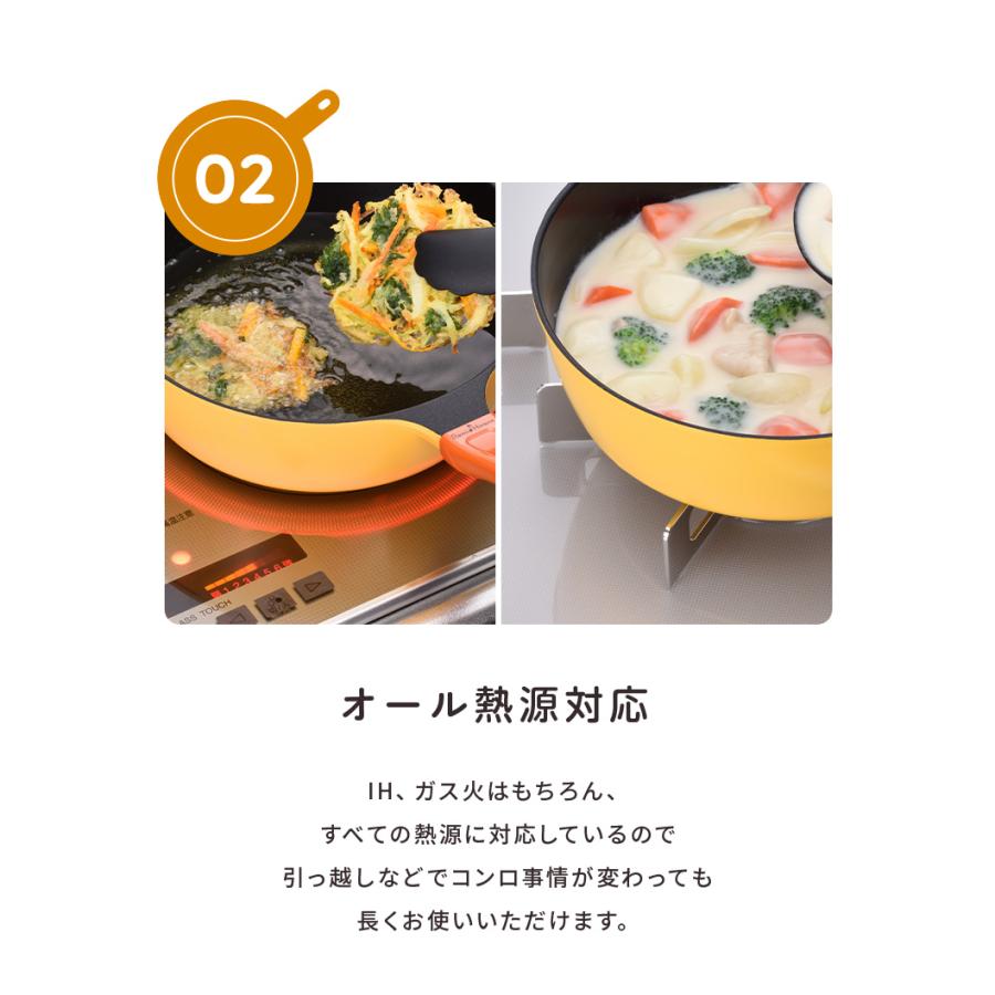 レミパン 24cm 平野レミ 深型フライパン ガラス蓋付き ガス火 IH対応