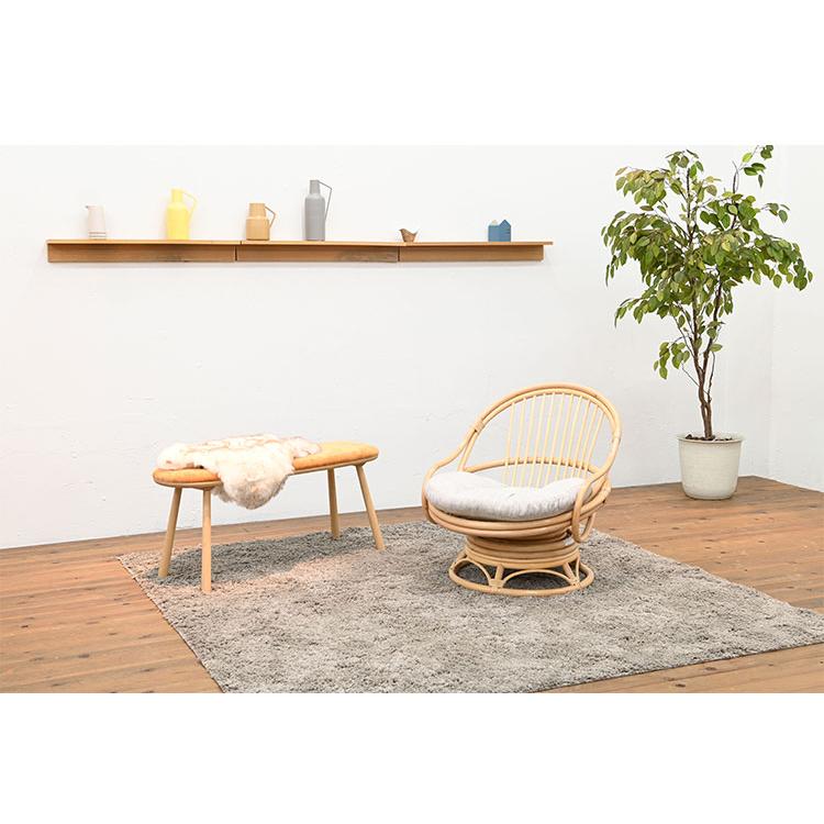 ラタンチェア 1人掛け 幅68cm ラタンソファ 完成品 1人用 1P チェア
