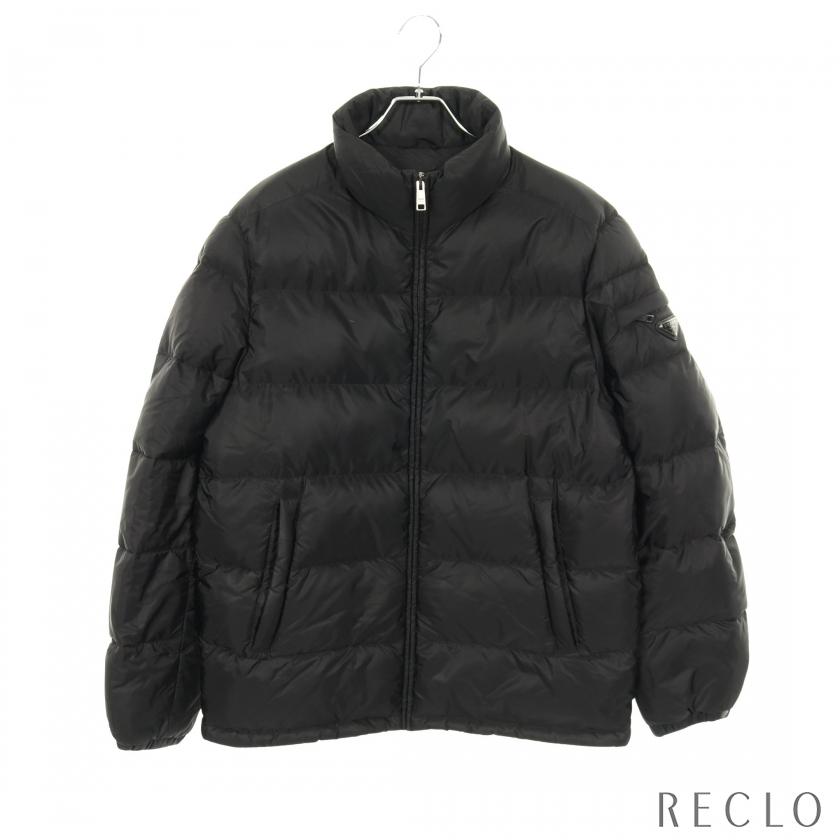 PRADA（プラダ） ダウンジャケット ナイロン ブラック 三角プレート