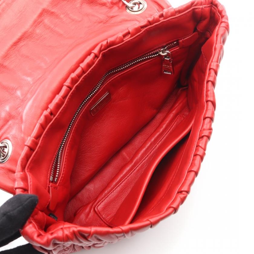 PRADA（プラダ） PRADA NAPPA GAUFRE' Wチェーンショルダーバッグ