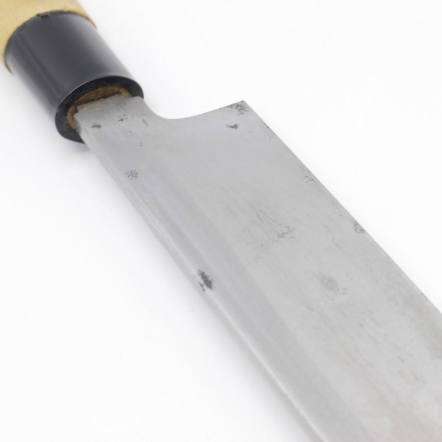 紋三郎 柳包丁 九寸 栗型柄 刃渡り約270mm 和包丁 柳刃 : リファン