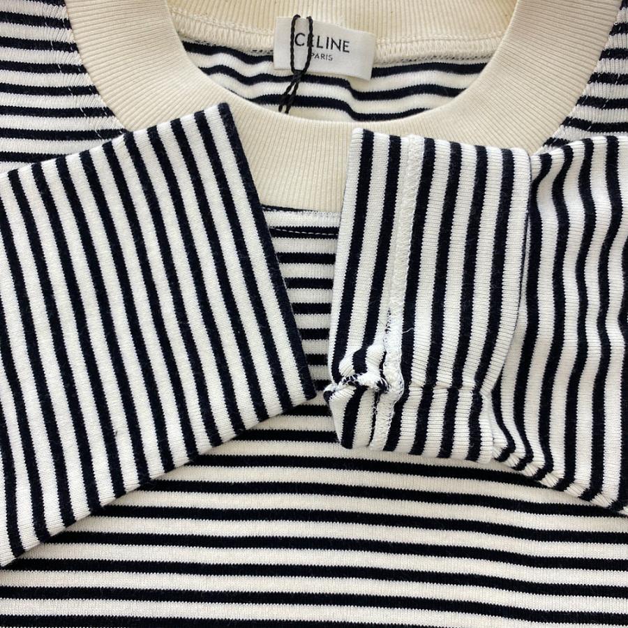 CELINE（セリーヌ） 長袖・ボーダー・ニットトップス/2X265545F/XS